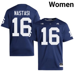 #16 Donte Nastasi Limited Navy College Football Penn State Women Jersey 310930-192
