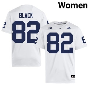 #82 College Football Game White Womens Ethan Black Penn State Nittany Lions Jersey 243273-103