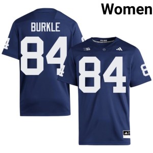 #84 College Football Navy PSU Lions Gabe Burkle Women Stitched Jerseys 245120-436