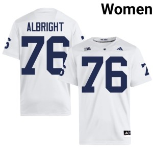 #76 White Womens Penn State Nittany Lions Hunter Albright Game College Football Jersey 422864-377