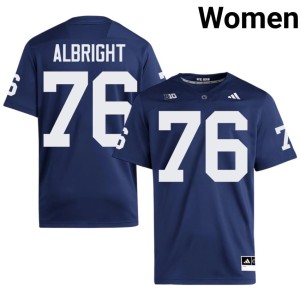 #76 Navy High School PSU Nittany Lions College Football Hunter Albright Women Jerseys 389706-875