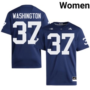 #37 College Football Women's Limited Penn State Nittany Lions Navy Jeremy Washington Jerseys 345871-976