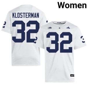 #32 John Klosterman Penn State Lions 2026 College Football Womens White Jerseys 855618-665