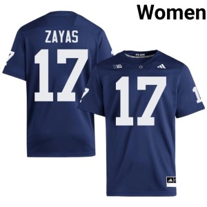 #17 Josiah Zayas Roaring Lions Limited Women's Navy College Football Jerseys 555999-737