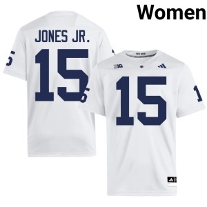 #15 College Football White Official Women's PSU Nittany Lions Keith Jones Jr. Jersey 673975-149