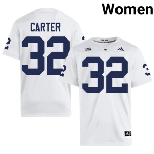 #32 White University College Football Womens Ki-Jana Carter Lions Jerseys 351007-620