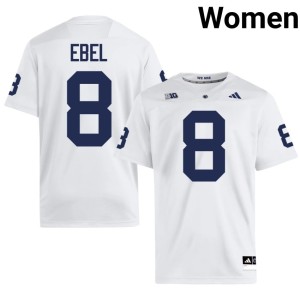 #8 Kooper Ebel Official White Roaring Lions College Football Womens Jersey 779811-433