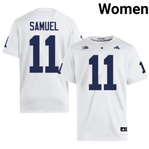 #11 College Football Official Penn State Nittany Lions Lyrick Samuel White Womens Jerseys 734685-744