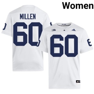 #60 College Football Women's White Roaring Lions NCAA Matt Millen Jersey 754073-925