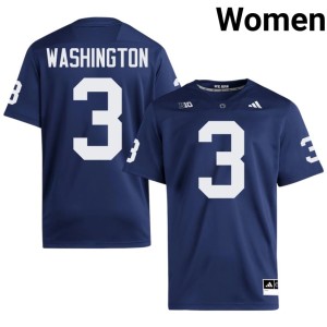 #3 Women's Limited College Football Penn State Nittany Lions Navy Parker Washington Jerseys 882826-750