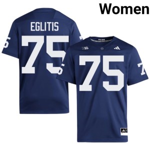 #75 Penn State Nittany Lions Official Pete Eglitis Navy Women College Football Jersey 378344-311