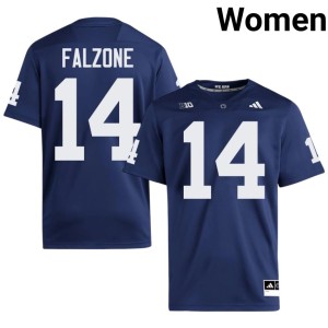 #14 Stitched PSU Lions Navy Women's Peyton Falzone College Football Jerseys 968055-300