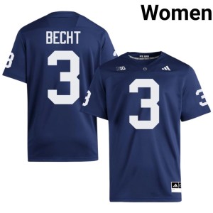 #3 Game Lions Womens Rocco Becht College Football Navy Jersey 175064-915