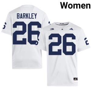 #26 Player PSU Nittany Lions Women College Football White Saquon Barkley Jerseys 677609-609