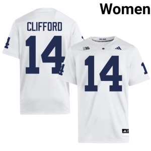 #14 Sean Clifford White Roaring Lions Limited College Football Women Jersey 864677-580