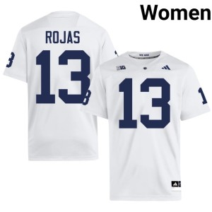#13 Women College Football Roaring Lions White Tony Rojas Replica Jerseys 838696-633