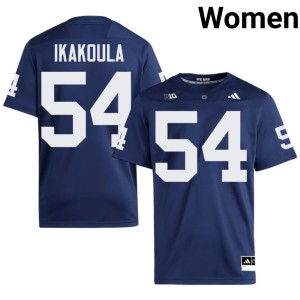 #54 Navy Women Vaea Ikakoula Player PSU Lions College Football Jersey 593264-543