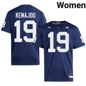 #19 Navy Women's Yvan Kemajou Penn State Nittany Lions College Football Replica Jersey 833199-924
