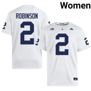 #2 College Football Womens Zay Robinson White Player Penn State Jerseys 265426-747