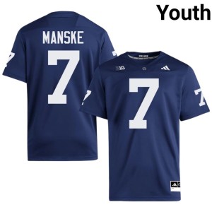 #7 Alex Manske Navy College Football Youth Official PSU Lions Jersey 139613-851