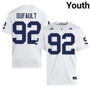 #92 College Football Youth Alumni Andrew Dufault PSU Lions White Jerseys 136144-357