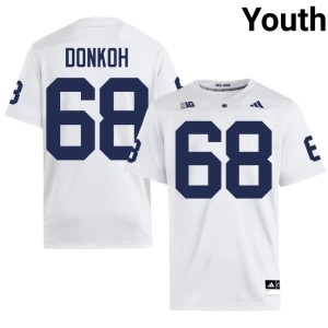 #68 White Official Penn State Nittany Lions Anthony Donkoh Youth College Football Jerseys 531329-426