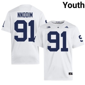 #91 PSU Armstrong Nnodim Official College Football White Youth Jersey 867842-953