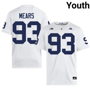 #93 Youth PSU Lions Replica White Bobby Mears College Football Jerseys 917554-259