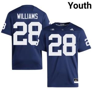 #28 Bryson Williams 2026-27 Penn State Lions Youth Navy College Football Jerseys 660764-777