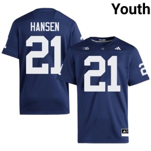 #21 Navy High School Youth Lions College Football Carson Hansen Jersey 470533-411