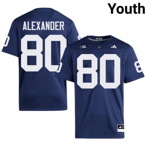 #80 Navy Cooper Alexander College Football Youth Penn State Lions Stitched Jerseys 339143-377