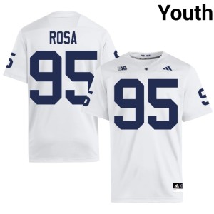 #95 College Football Cristiano Rosa Penn State Nittany Lions Youth White Alumni Jersey 286534-267
