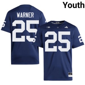 #25 Youth Official Navy Penn State Lions Curt Warner College Football Jerseys 366515-792