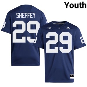 #29 Youth PSU Lions College Football Navy 2026-27 D'Antae Sheffey Jersey 301693-814