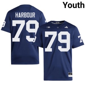#79 College Football Navy Youth Stitched PSU Nittany Lions Donnie Harbour Jersey 492008-575