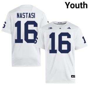 #16 College Football High School Donte Nastasi Penn State Nittany Lions Youth White Jersey 405610-911