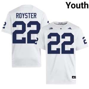 #22 White College Football Youth Lions Evan Royster NCAA Jerseys 460616-878