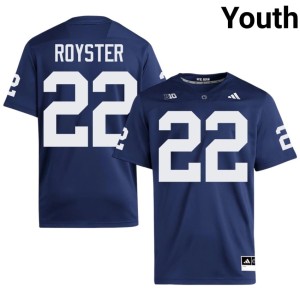 #22 Evan Royster 2026 College Football Penn State Youth Navy Jersey 372093-258