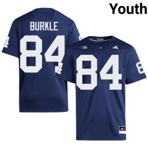 #84 Navy Replica Youth Gabe Burkle College Football Nittany Lions Jersey 217765-273