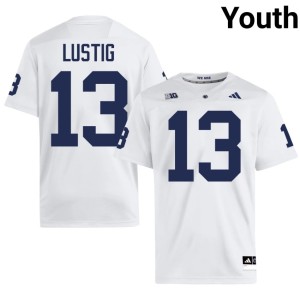 #13 College Football White Youth Hank Lustig PSU Lions 2026-27 Jersey 864118-675