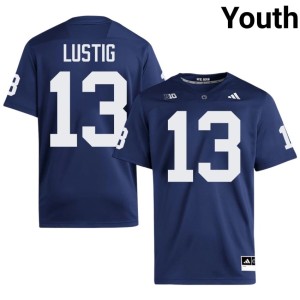 #13 Nittany Lions Navy Limited College Football Youth Hank Lustig Jersey 775175-779