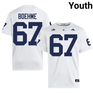 #67 College Football Henry Boehme Game White Youth Penn State Nittany Lions Jerseys 713366-564