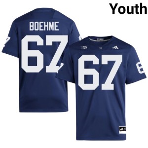 #67 Youth Navy Henry Boehme Embroidery Penn State College Football Jersey 227009-382