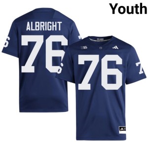 #76 Penn State Navy Hunter Albright Youth University College Football Jersey 879726-798