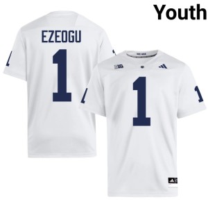 #1 Ikenna Ezeogu White College Football Youth Roaring Lions Official Jerseys 792901-841