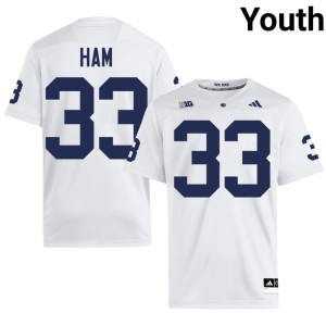 #33 Youth Jack Ham College Football Penn State Alumni White Jerseys 112028-817