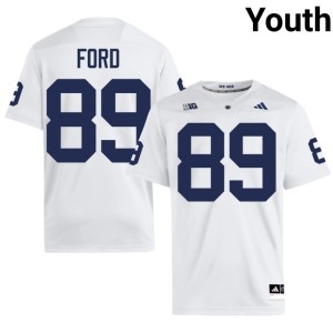 #89 Stitched Youth White College Football Penn State Nittany Lions Jackson Ford Jersey 693593-666
