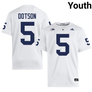 #5 2026-27 White PSU Nittany Lions Jahan Dotson College Football Youth Jersey 665671-663