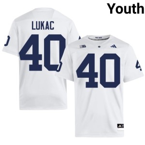 #40 Alumni College Football Jake Lukac White Roaring Lions Youth Jersey 874849-617
