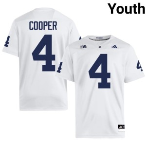 #4 Jeremiah Cooper PSU Lions College Football Limited Youth White Jerseys 583819-678
